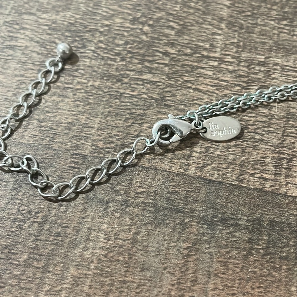 Lia Sophia orange chain dangle necklace - Picture 6 of 6